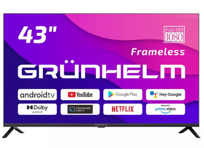 Телевізор 43, Google Android TV 11.0 - 43F500-GA11V (GRUNHELM) 120199 фото
